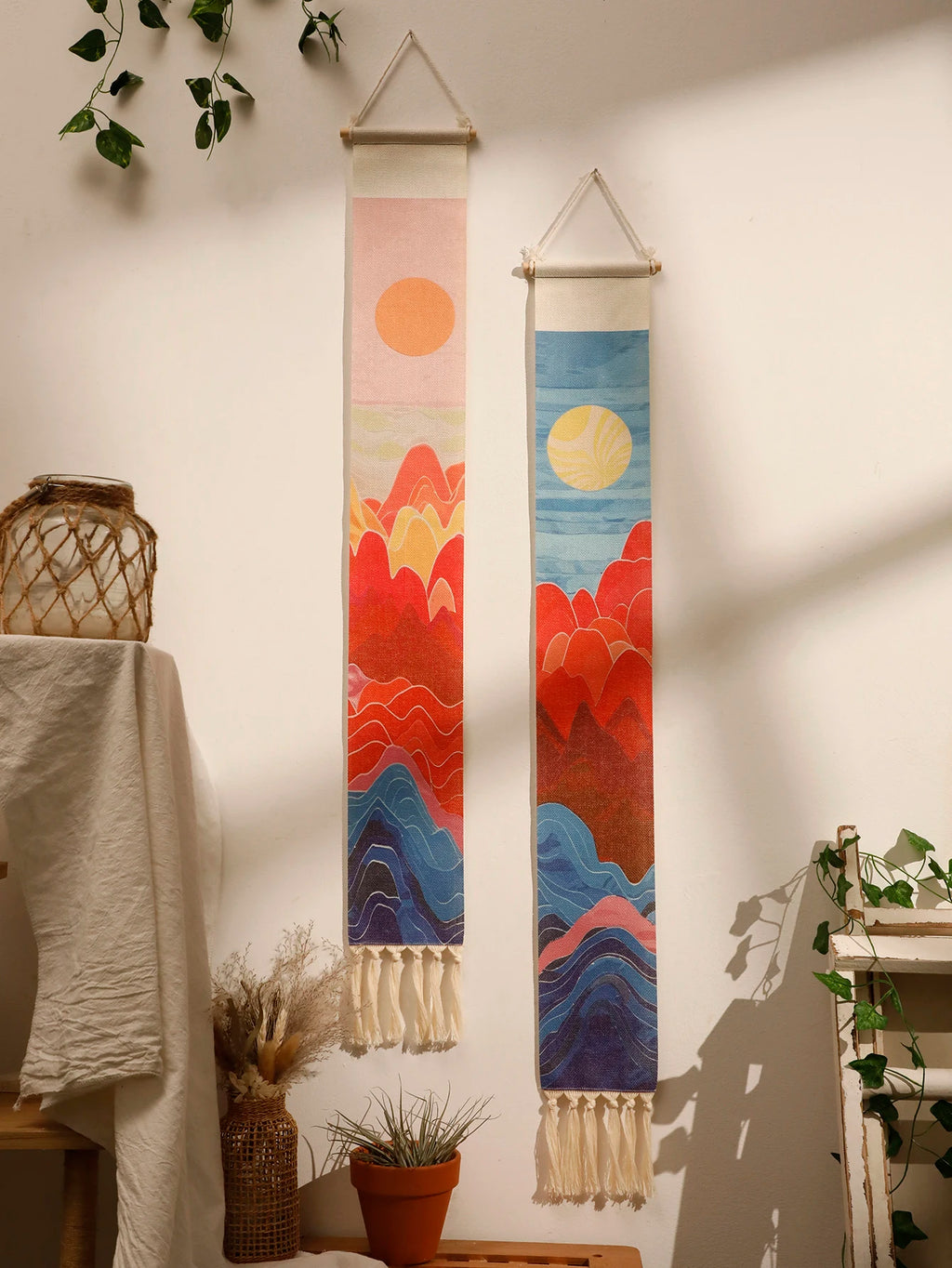 Sunset Macrame Tapestry