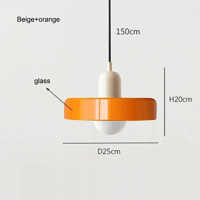 Bauhaus Glass Chandelier