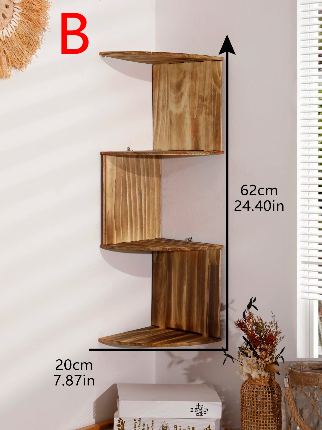 Floating Corner Wall Shelf