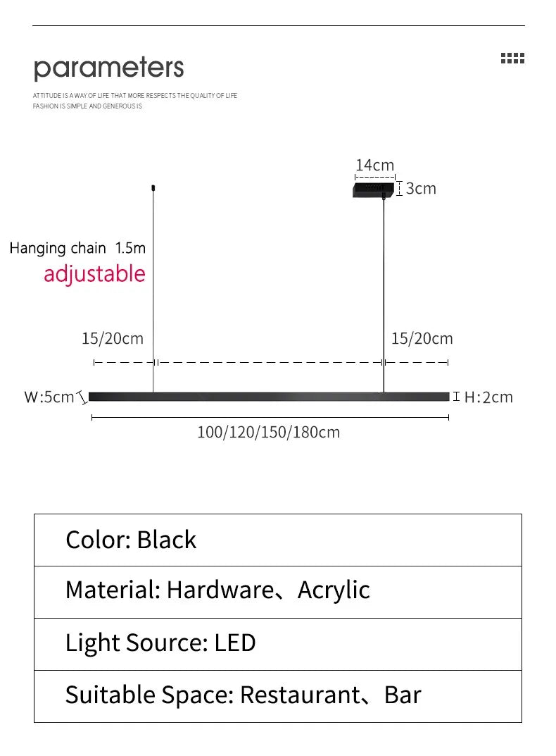 Nordic Acrylic Pendant Chandelier