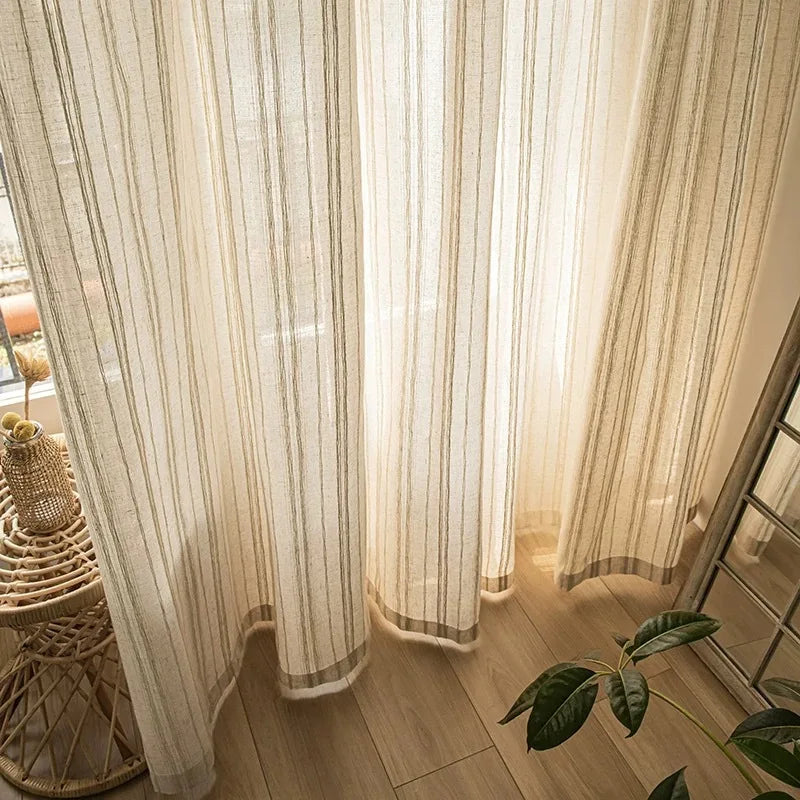 Japandi Tulle Sheer Curtains