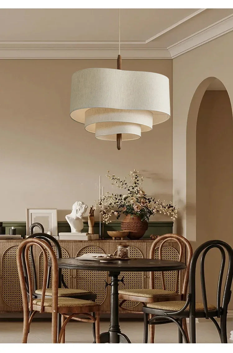 Wabi-Sabi Fabric Pendant Chandelier