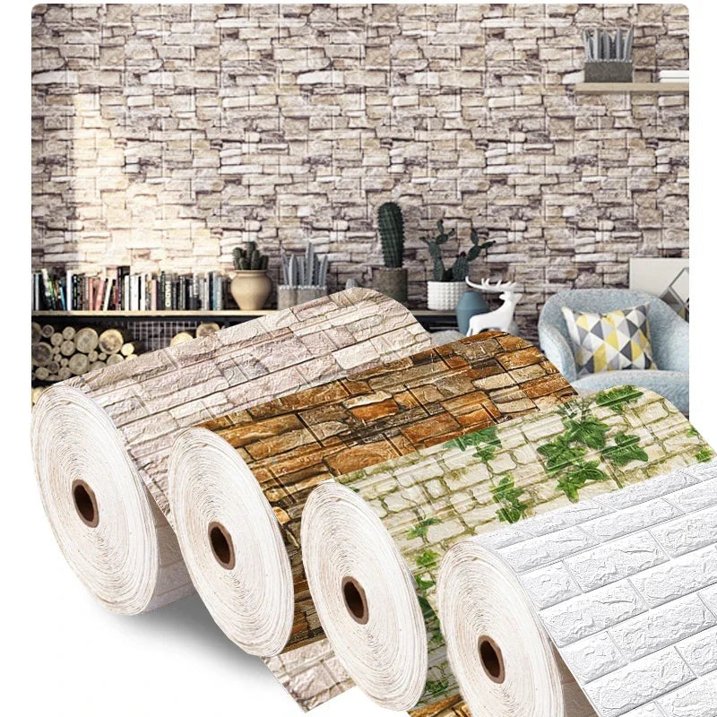 3D Brick Wall Panel Stickers