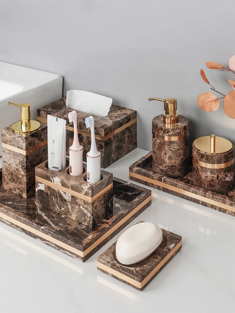 Emperador Dark Marble Set