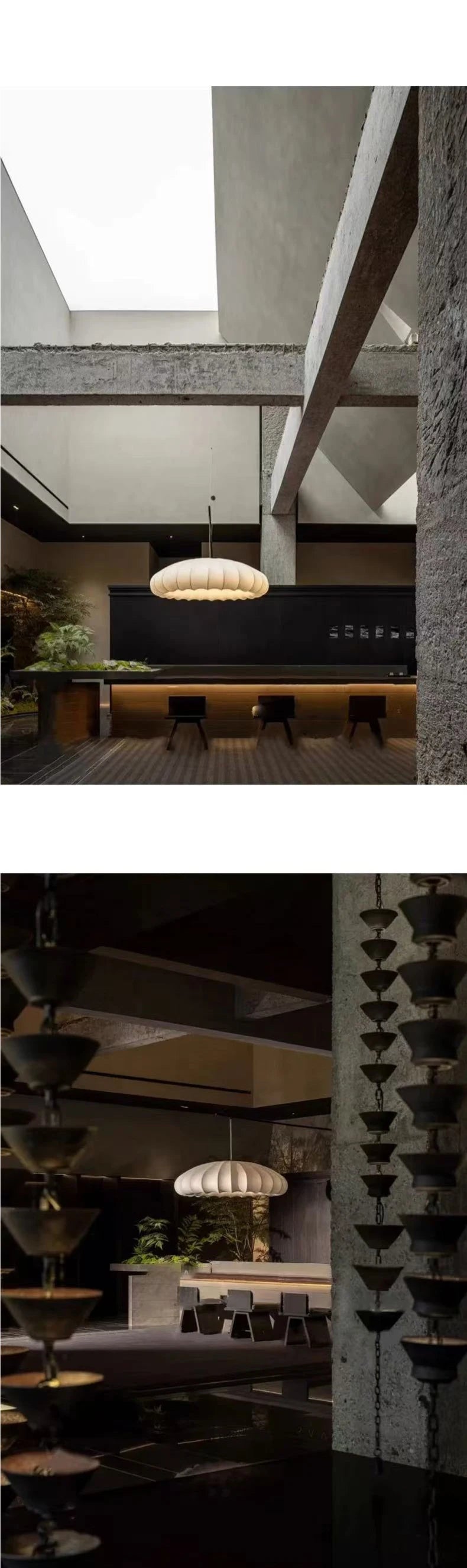 Wabi-Sabi Fabric Pendant Chandelier