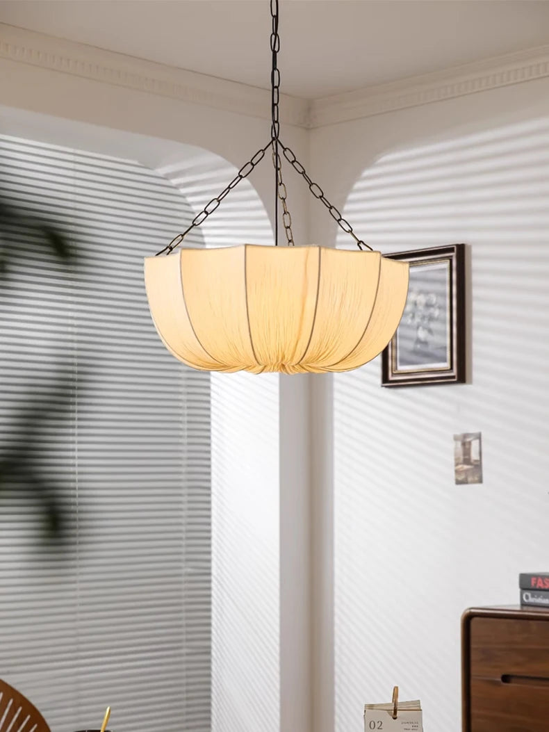 Wabi-Sabi Fabric Pendant Chandelier