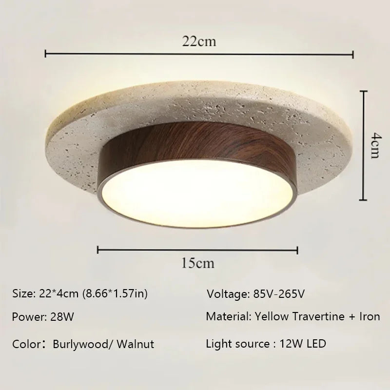 Wabi-Sabi Stone Ceiling Light