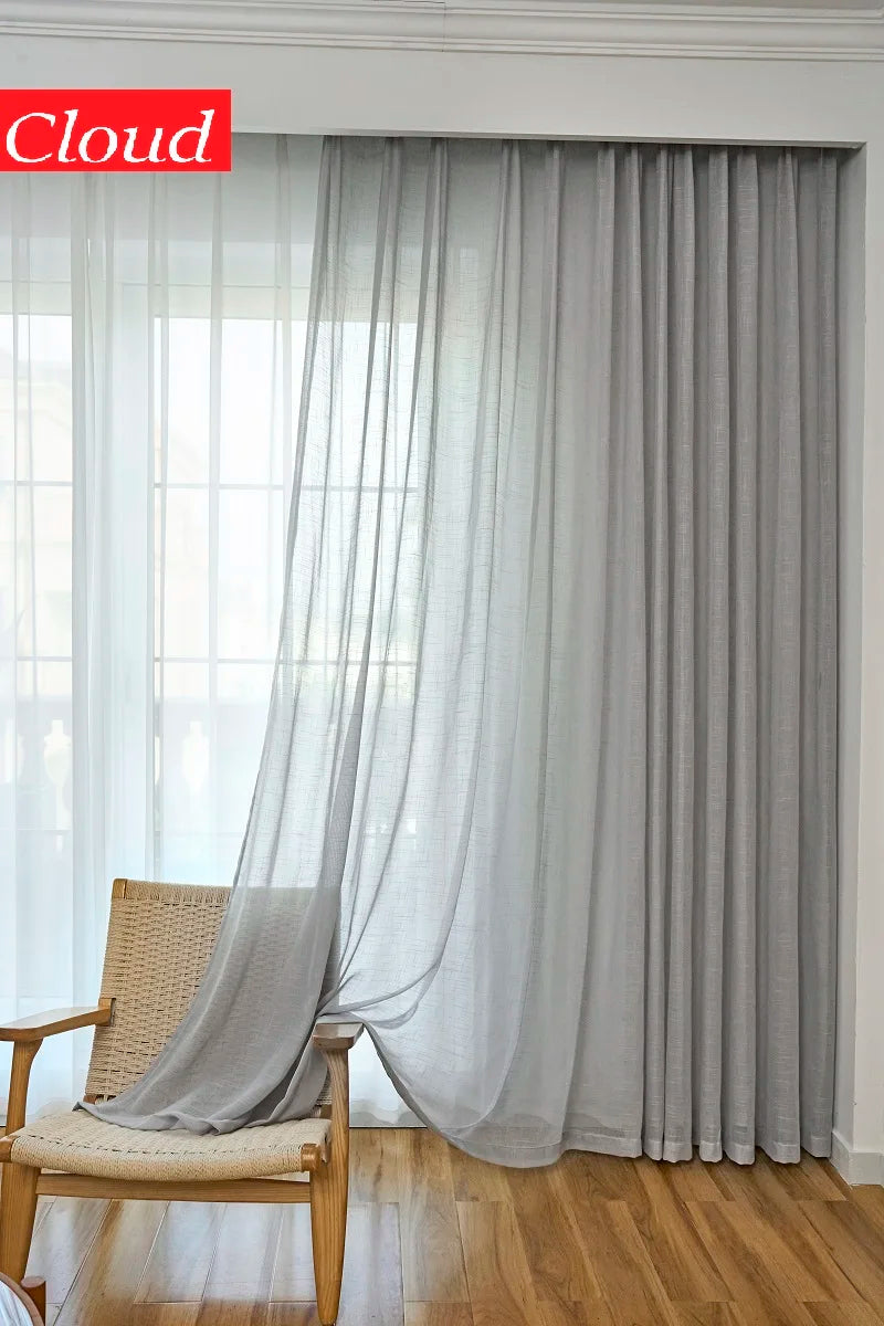 Japanese Cotton-Linen Sheer Curtains