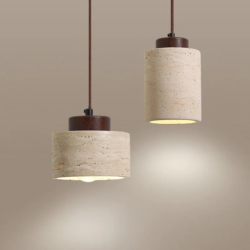 Wabi-Sabi Stone Bedside Lamp