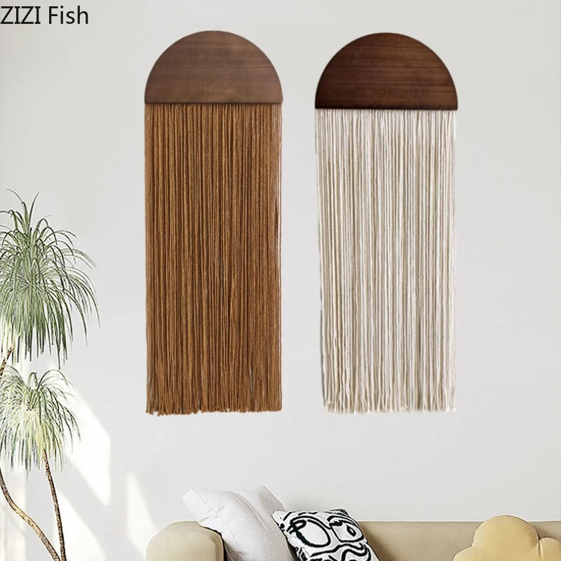 Half-circle Woven Wall Tapestry