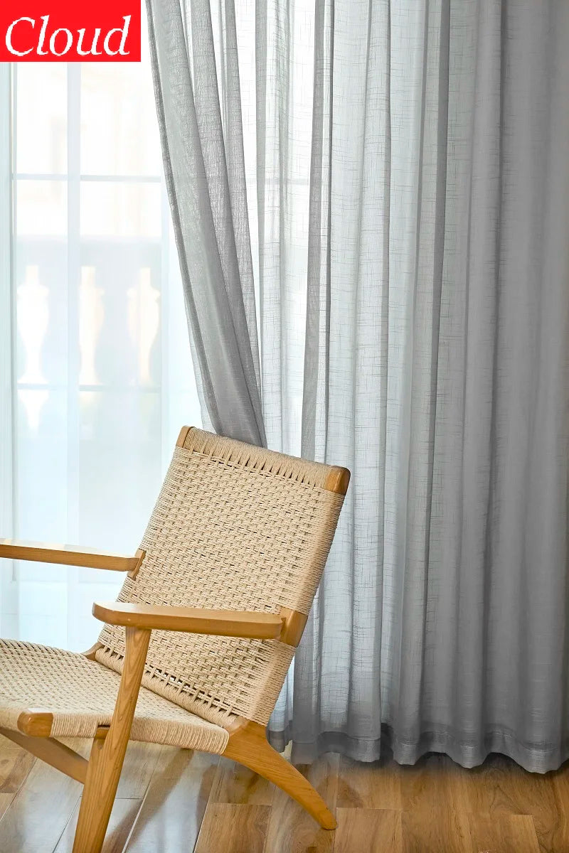 Japanese Cotton-Linen Sheer Curtains