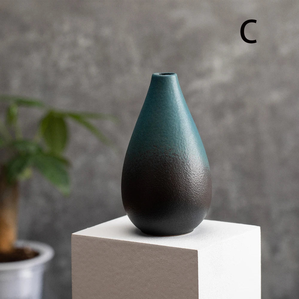 Matte Frosted Ceramic Bud Vase