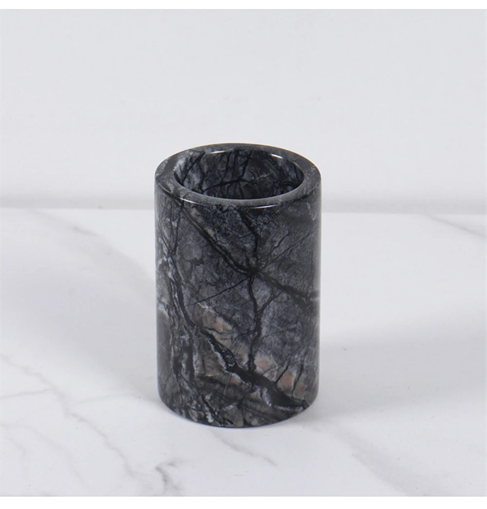Grey Marble Bathroom Set