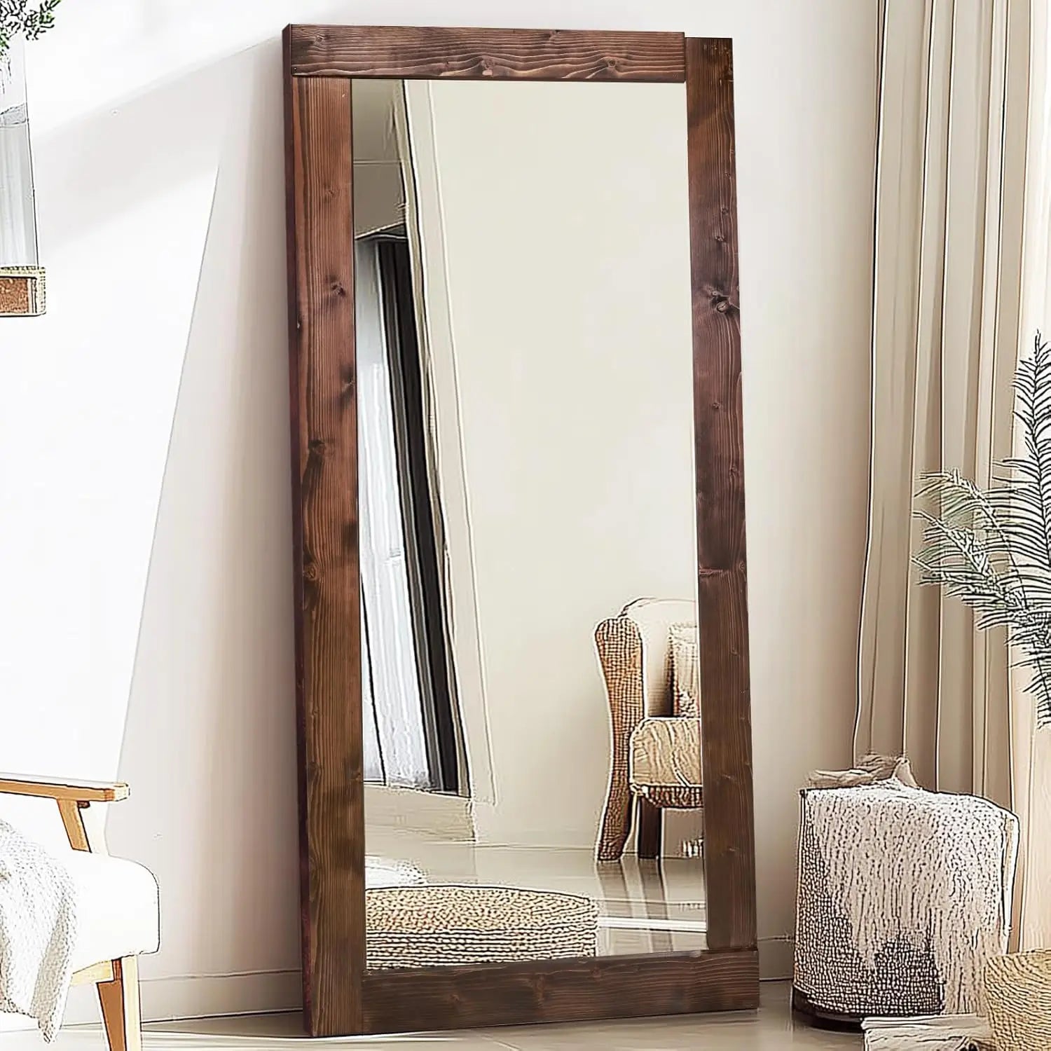 Arched Full-Length Wall Mirror
