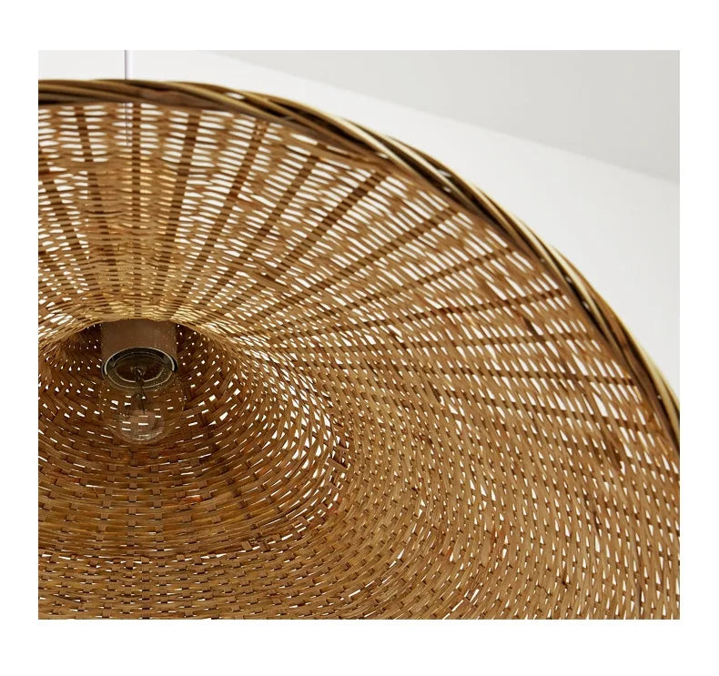 Retro Rattan Pendant Chandelier