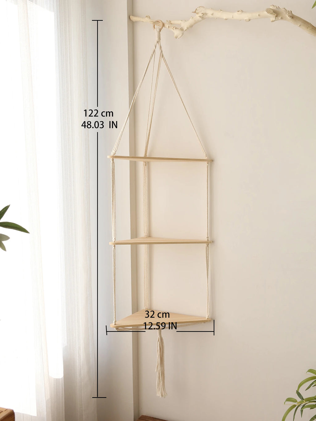 Floating Corner Wall Shelf