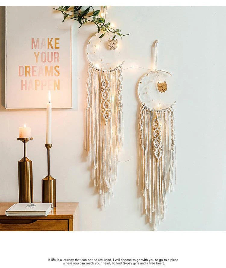Nordic Round Woven Wall Tapestry