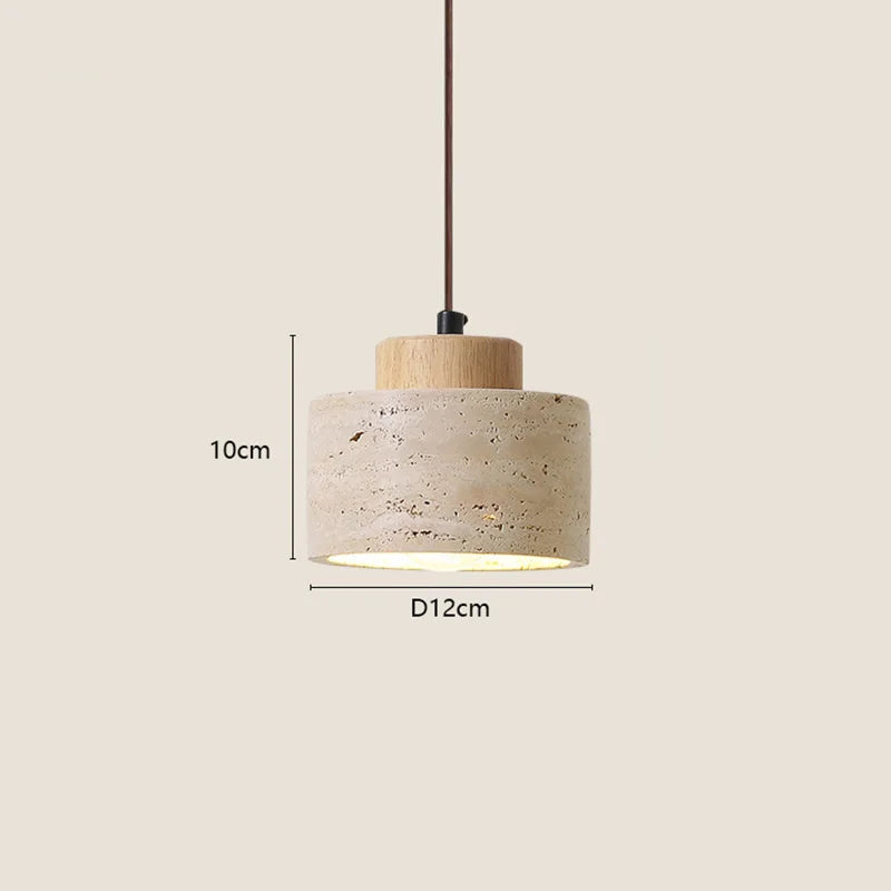 Wabi-Sabi Stone Bedside Lamp