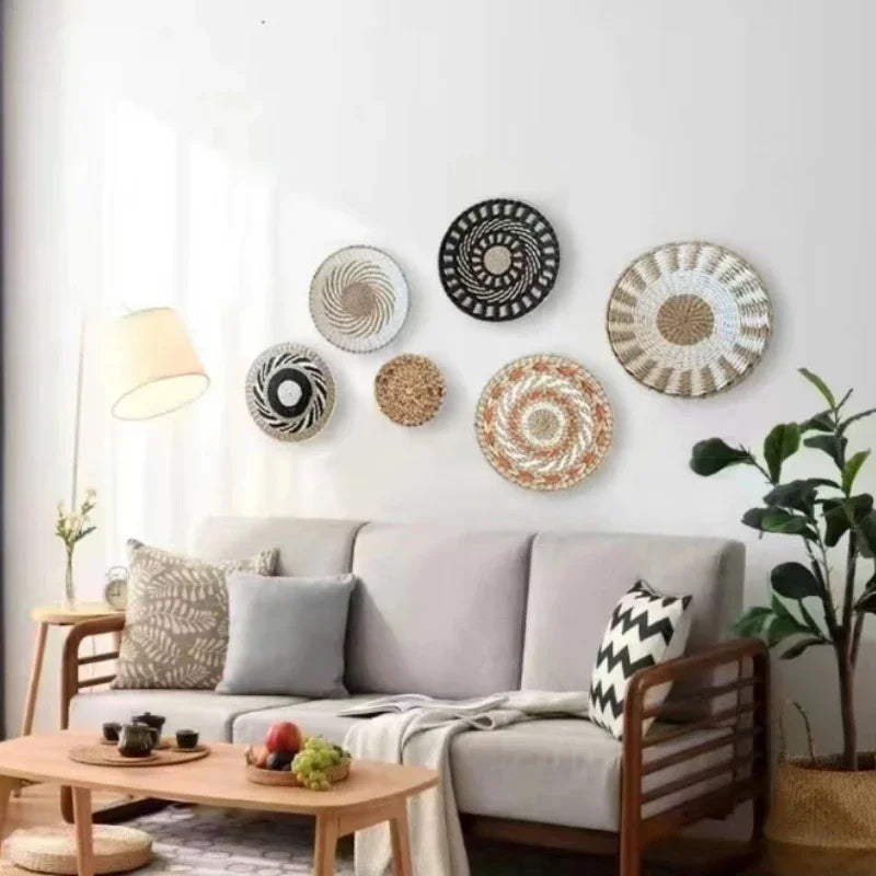 Boho Woven Wall Basket