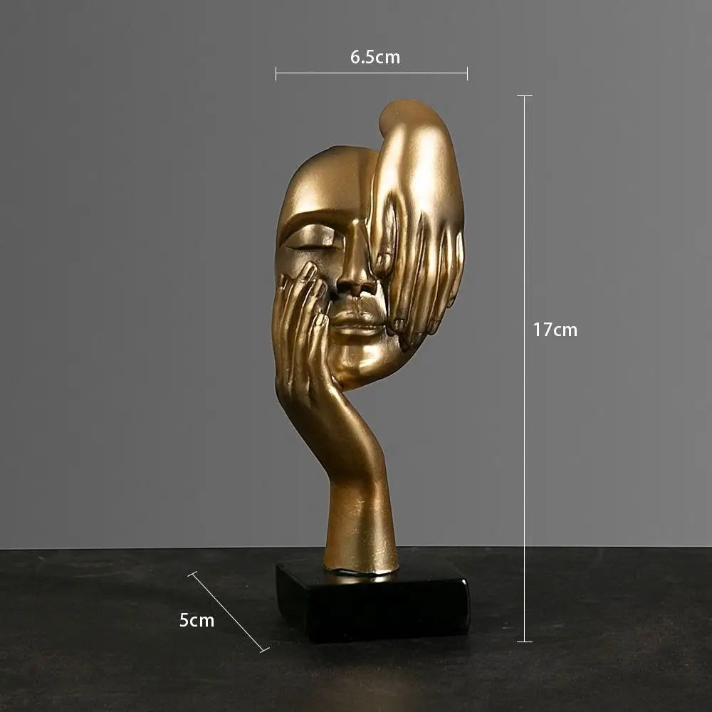 Abstract Face Statue