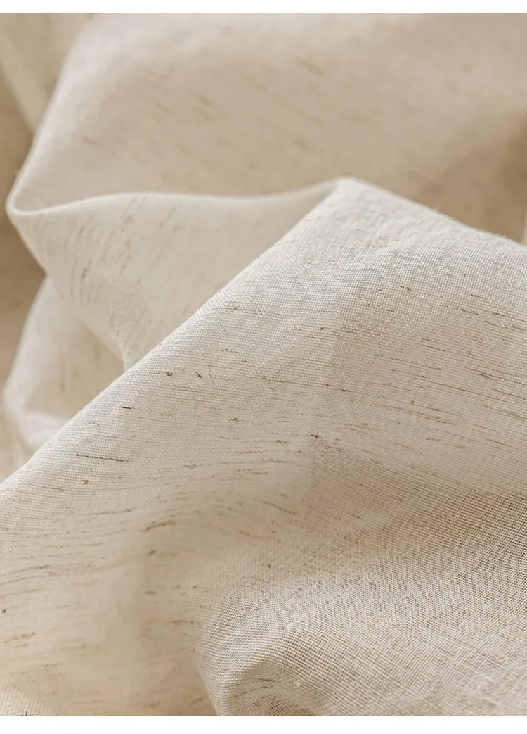 Modern Cotton-Linen Sheer Curtain