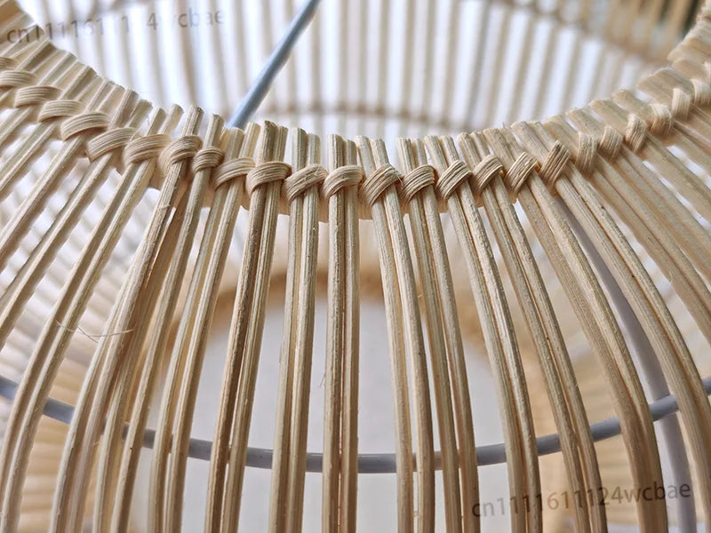 Wabi-Sabi Rattan Pendant Chandelier