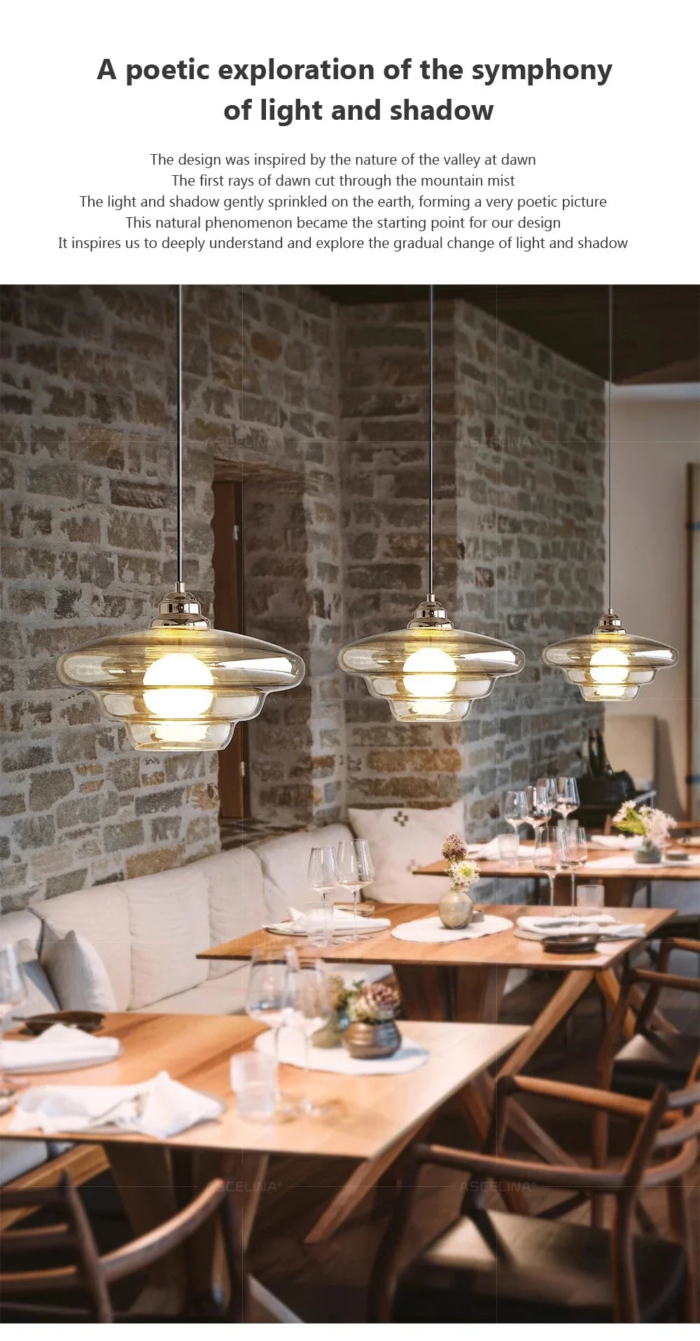 Nordic Stone Pendant Lamp