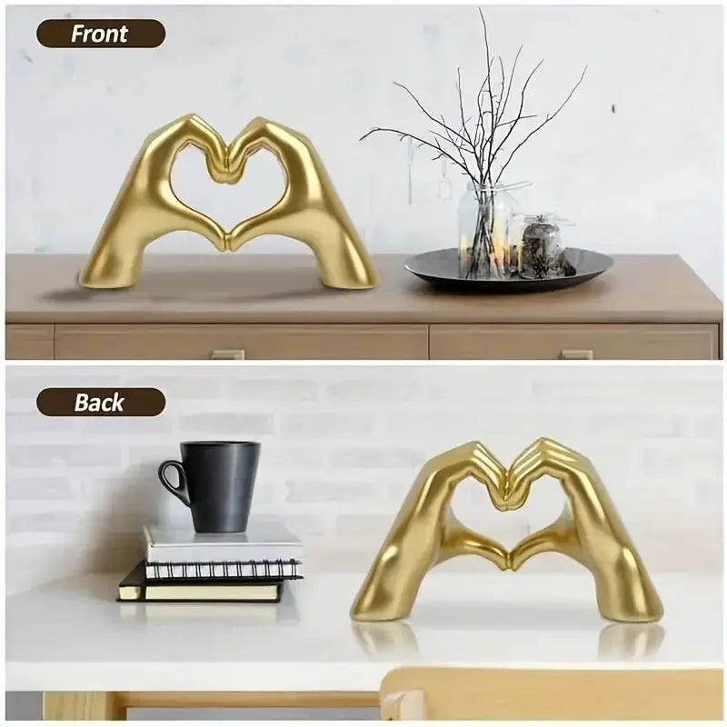 Heart Hand Sculpture