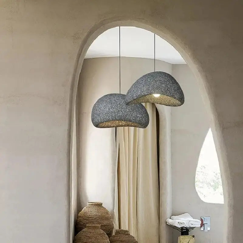 Wabi-Sabi Stone Pendant Chandelier