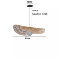 Wabi-Sabi Rattan Pendant Chandelier
