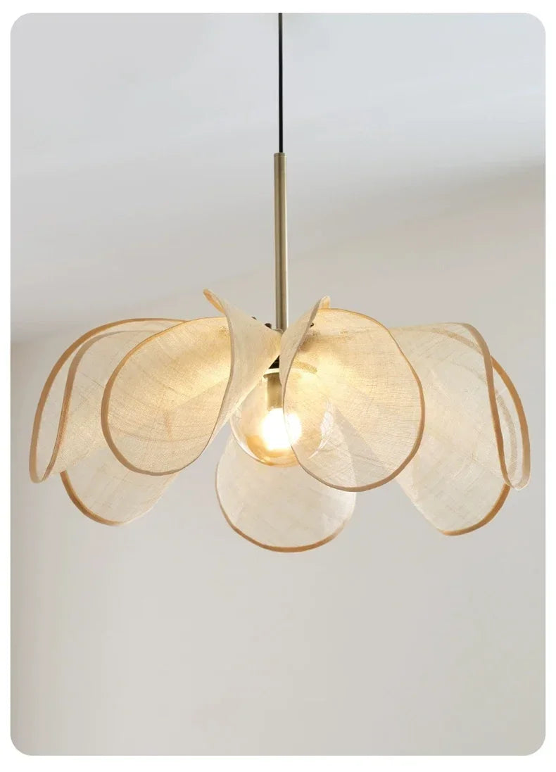 Wabi-Sabi Hemp Rope Arc Pendant Lamp