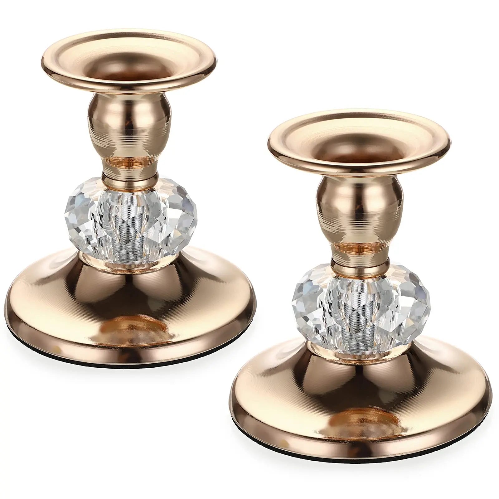 Vintage Crystal Candlestick (2-Piece Set)