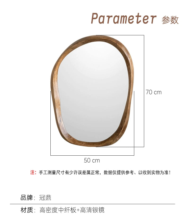 Irregular Magnifying Vanity Mirror