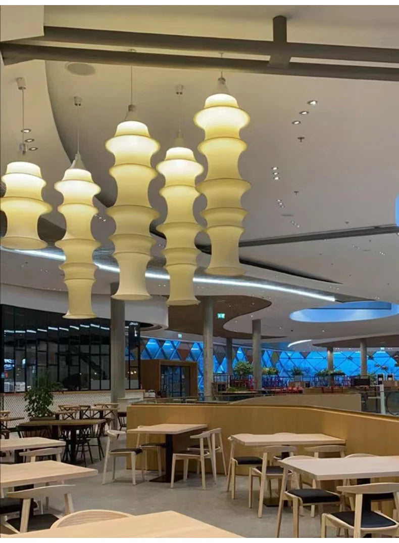 Wabi-Sabi Fabric Pendant Chandelier