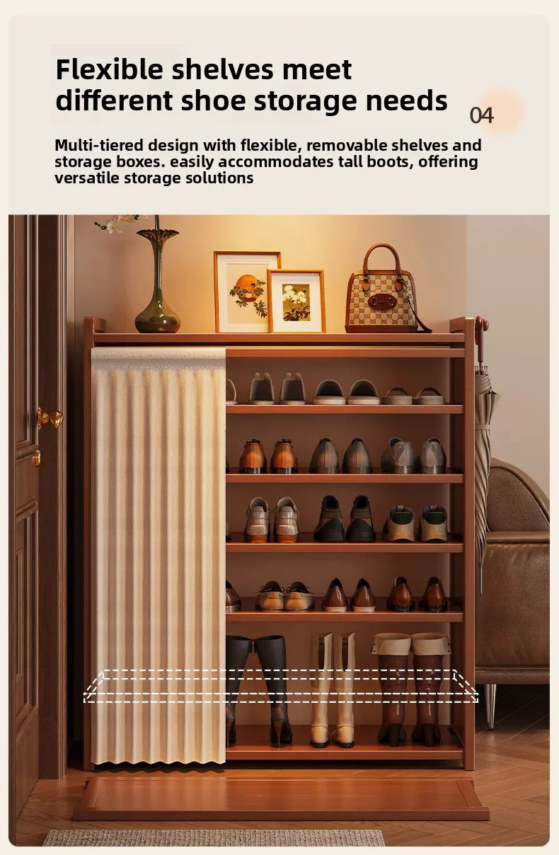 Bamboo Shoe Storage Cabinet