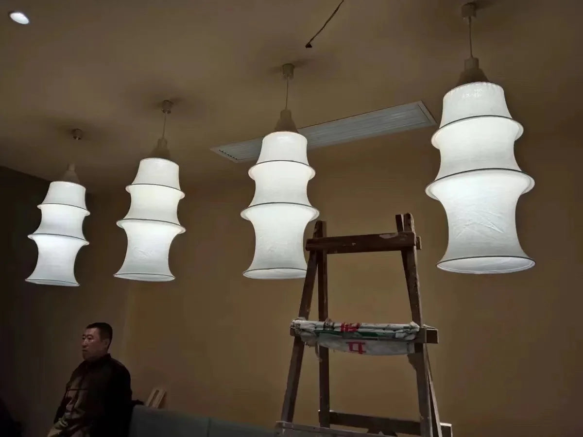 Wabi-Sabi Fabric Pendant Chandelier