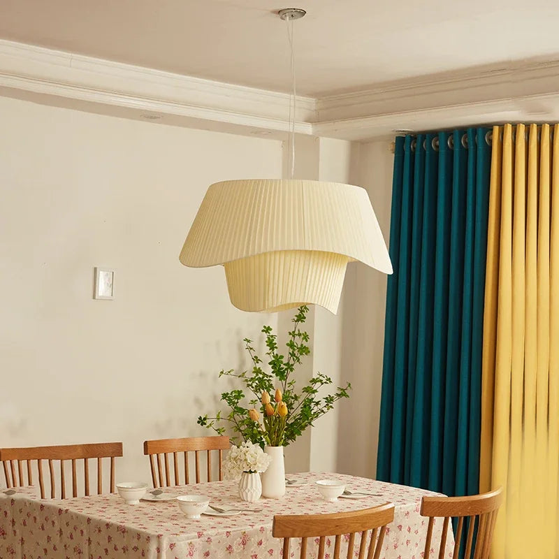 Wabi-Sabi Fabric Pendant Chandelier