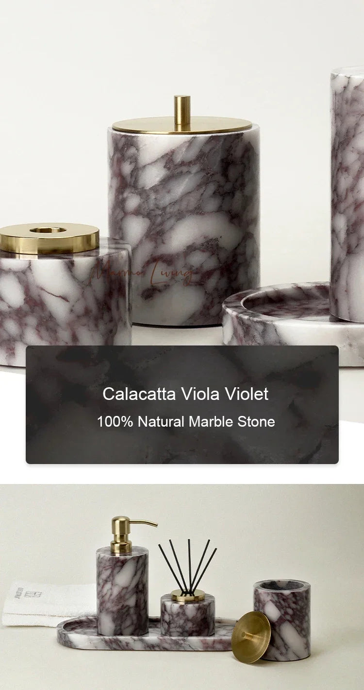 Calacatta Viola Bath Set