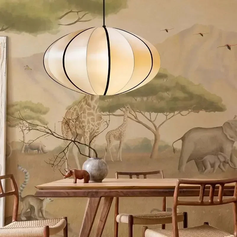 Wabi-Sabi Fabric Pendant Chandelier