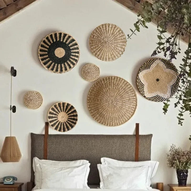 Boho Woven Wall Basket