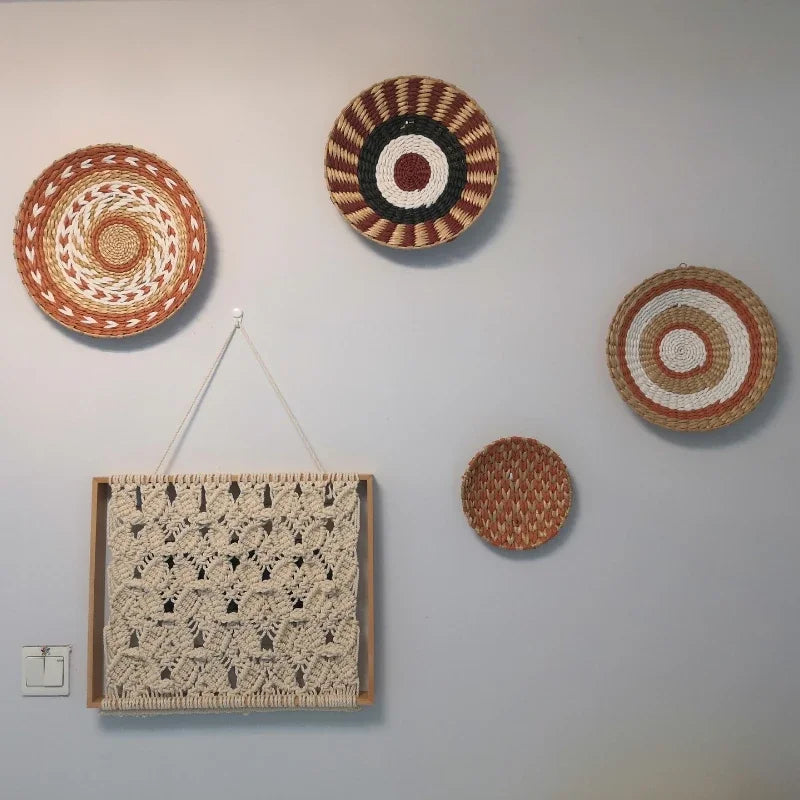 Boho Woven Wall Basket