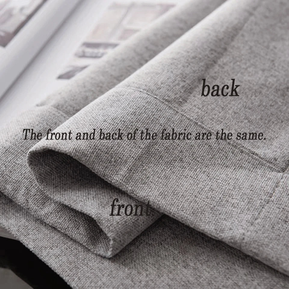 Modern Linen Blackout Curtains