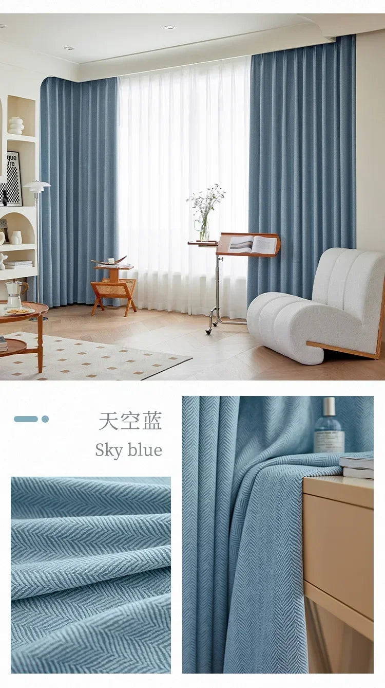 Modern Chenille Blackout Curtains