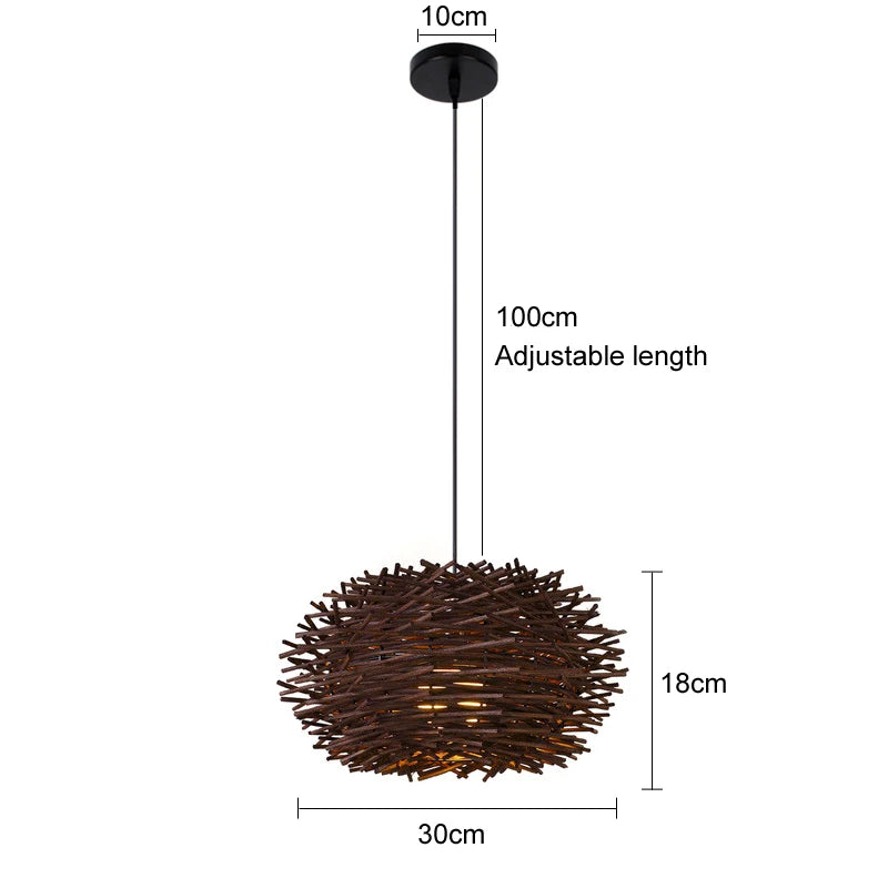 Rattan Pendant Chandelier