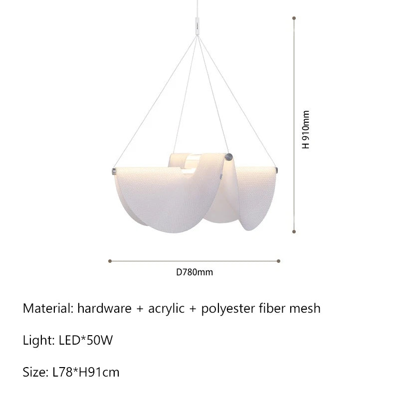 Wabi-Sabi Acrylic Pendant Chandelier