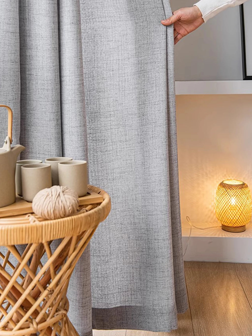 Modern Cotton-Linen Sheer Curtains