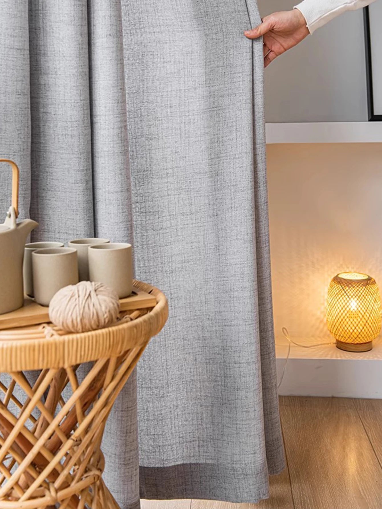 Modern Cotton-Linen Sheer Curtains