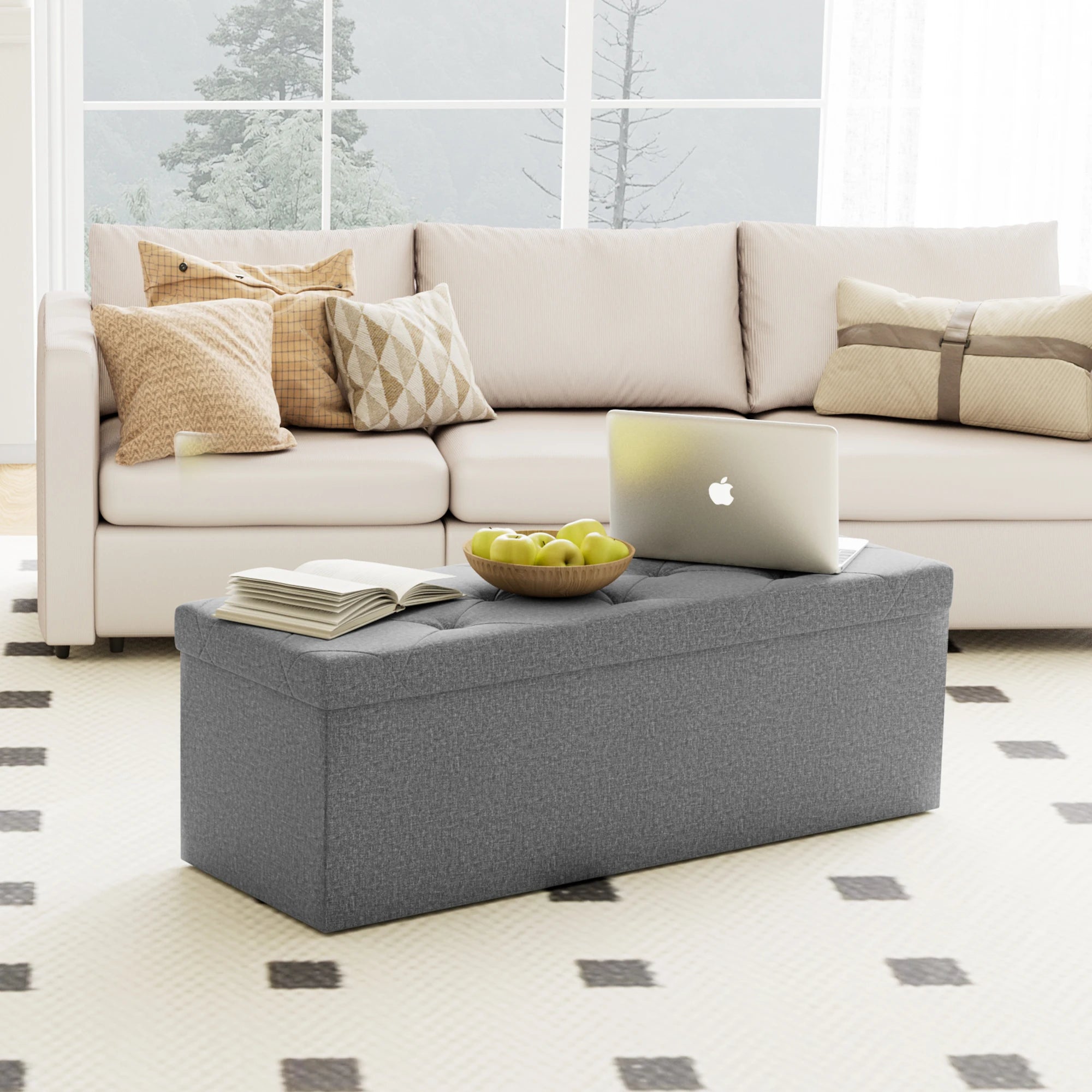 Storage Ottoman Footstool