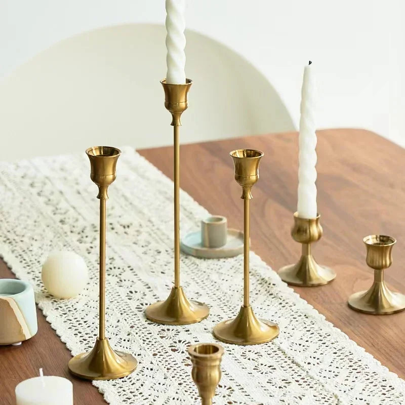 Brass Candlestick (3-Piece Set)
