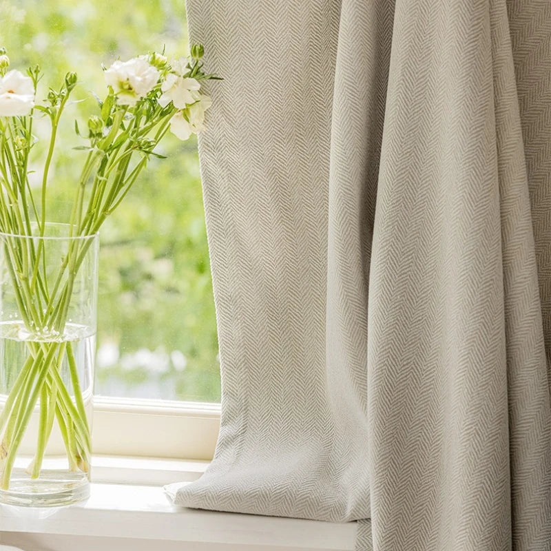 Modern Chenille Blackout Curtains